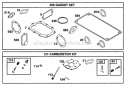 Gasket Sets Diagram and Parts List for 233461-2540-01  Briggs and Stratton Engine